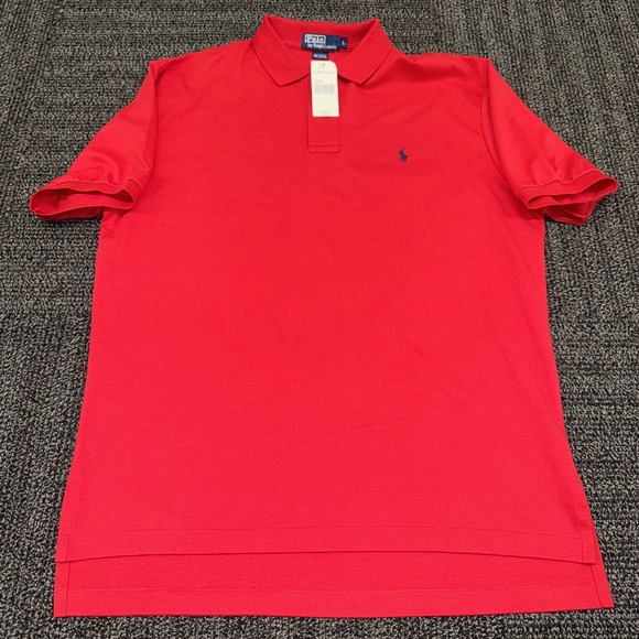 Ralph Lauren Other - New Polo Ralph Lauren Mens Designer Red 100% Cotton Short Sleeve Polo Shirt Sz L